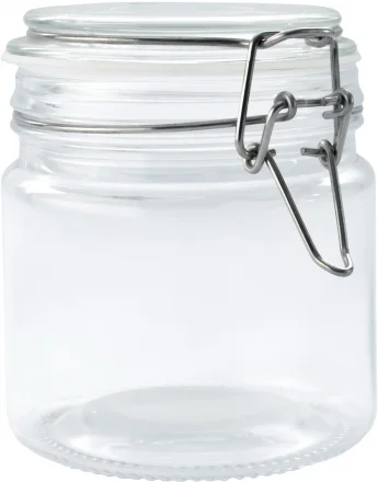 Słoik z klamrą, cylinder, 500 ml (kpl. 4 szt)