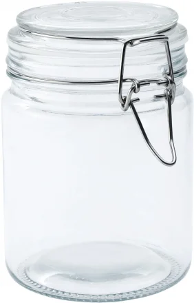 Słoik z klamrą, cylinder, 700 ml (kpl. 4 szt)
