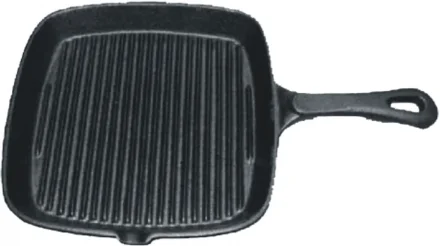 Patelnia grillowa kwadratowa, żeliwna