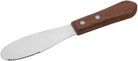 Nóż do masła, smalcu z drewnianą rączką dł. 9 cm