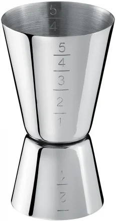 Miarka do alkoholu 25 - 50 ml stalowa - BAREQ