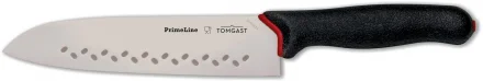 Nóż japoński santoku perforowany dł. 19 cm PRIMELINE - TOMGAST