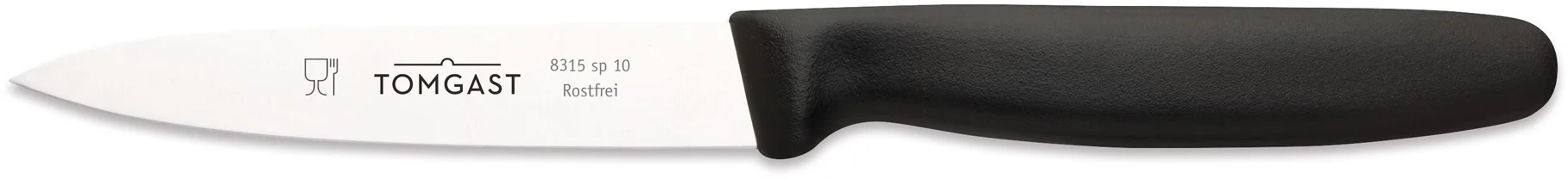 Nóż uniwersalny 10 cm czarny - TOMGAST