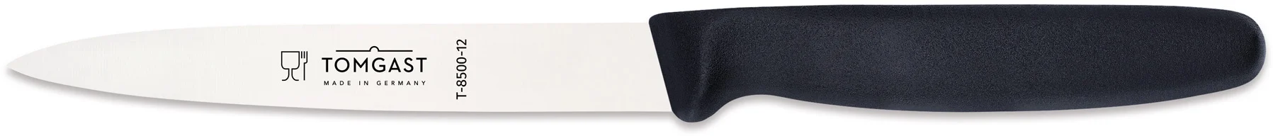 Nóż uniwersalny dł. 12 cm czarny - TOMGAST