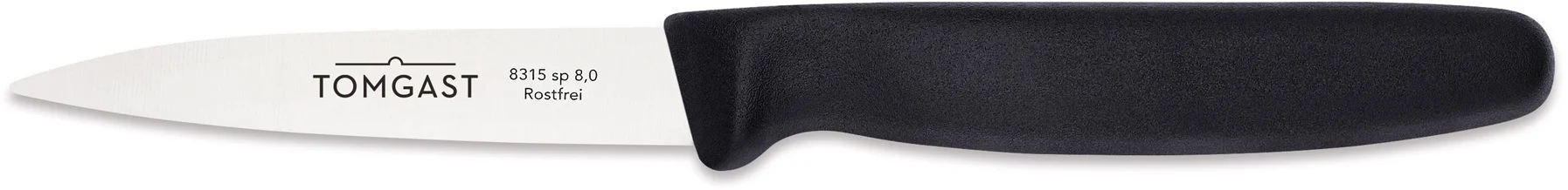 Nóż uniwersalny 8 cm, czarny - TOMGAST