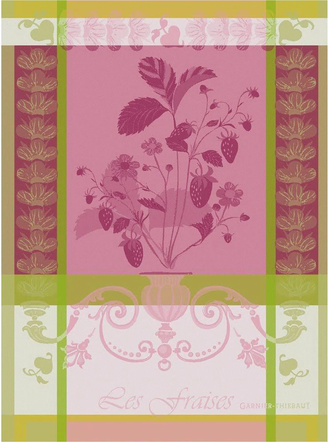 Ręcznik kuchenny FRAISIER PINK 56 x 77 cm - GARNIER THIEBAUT