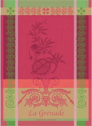 Ręcznik kuchenny GRENADE ROSE 56 x 77 cm - GARNIER THIEBAUT