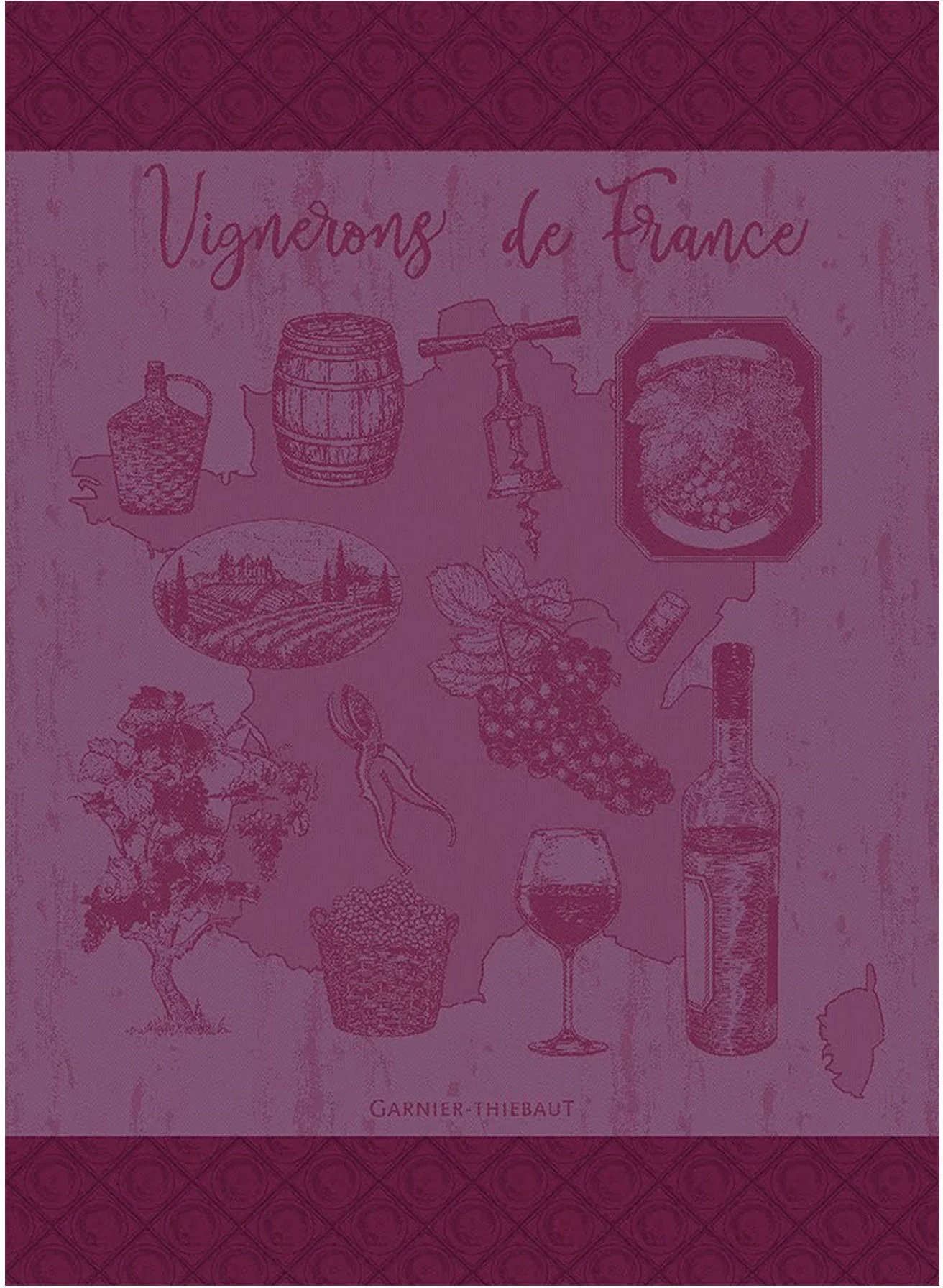 Ręcznik kuchenny VIGNERON DE FRANCE MUSCAT 56 x 77 cm - GARNIER THIEBAUT