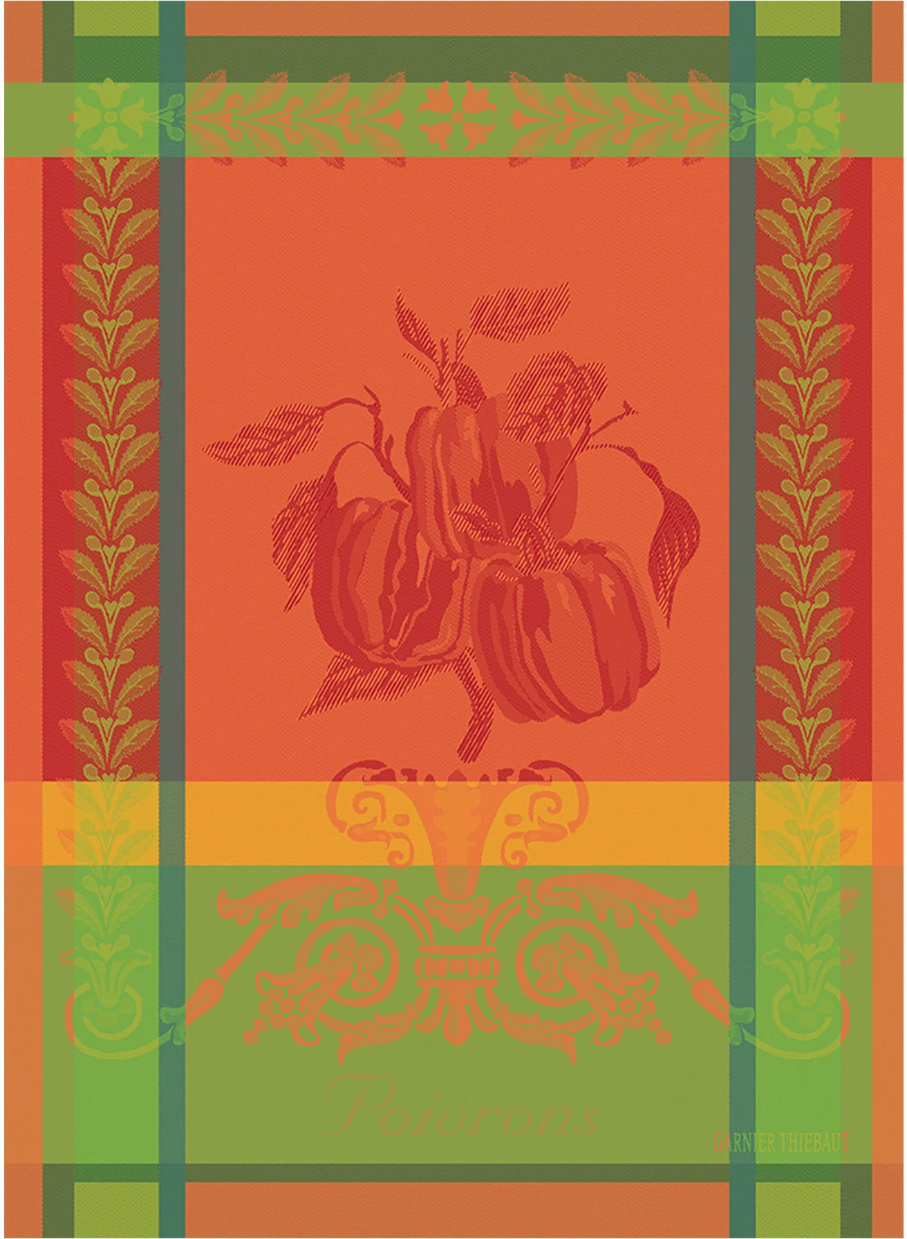 Ręcznik kuchenny POIVRON PAPRIKA 56 x 77 cm - GARNIER THIEBAUT