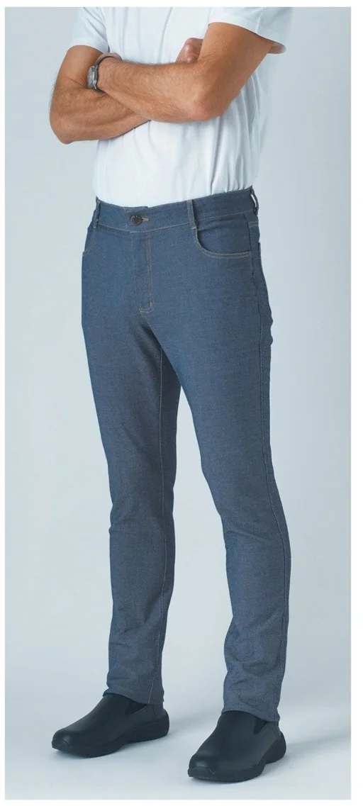 Spodnie kucharskie denim, rozm. XS AUSTIN - ROBUR