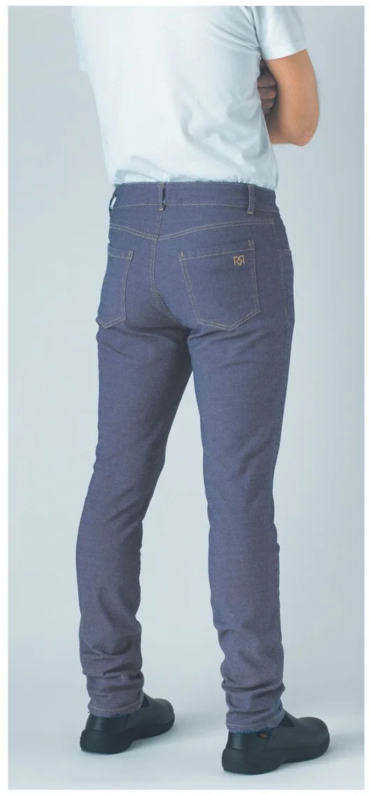 Spodnie kucharskie denim, rozm. M AUSTIN - ROBUR