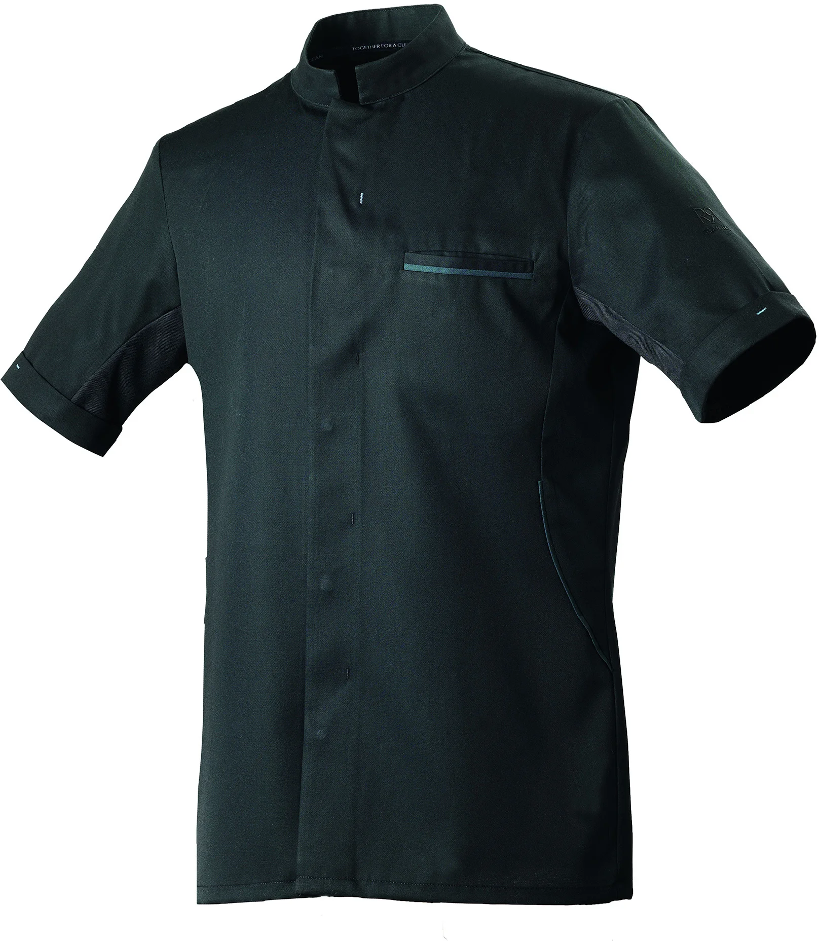 Bluza kucharska krótki rękaw czarna rozm. XS DUNES - ROBUR