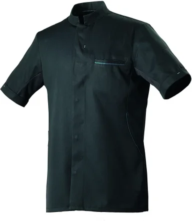 Bluza kucharska krótki rękaw czarna rozm. XS DUNES - ROBUR