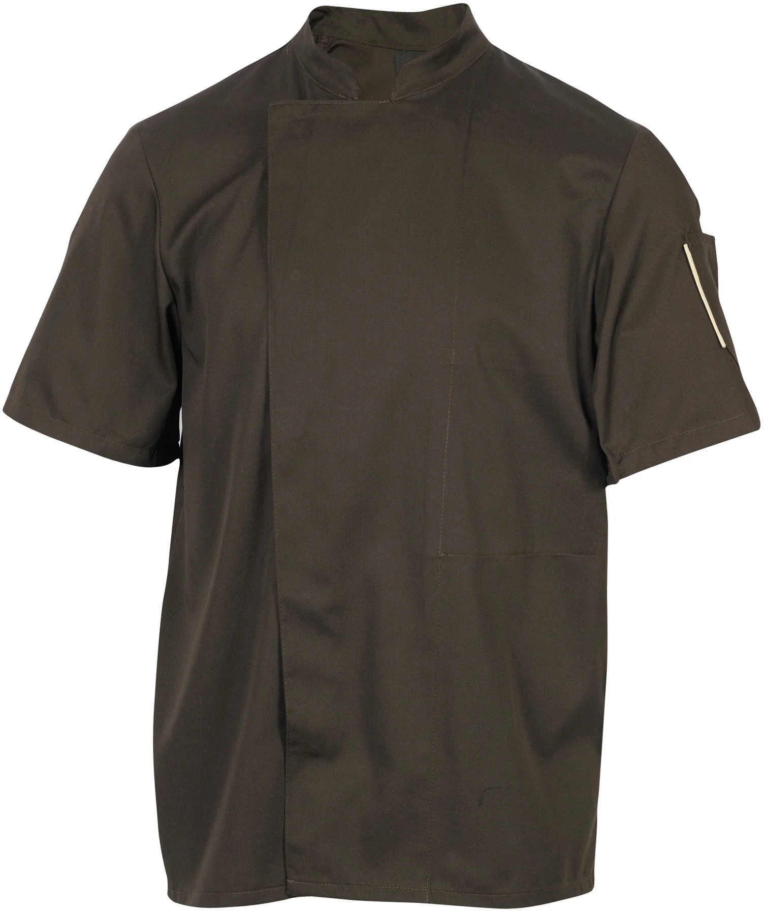 Bluza kucharska mokka, krótki rękaw rozm. L NERO - ROBUR