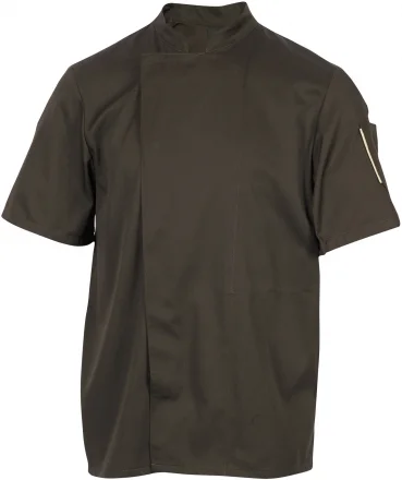Bluza kucharska mokka, krótki rękaw rozm. M NERO - ROBUR