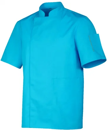 Bluza kucharska turkusowa, krótki rękaw rozm. XL NERO - ROBUR