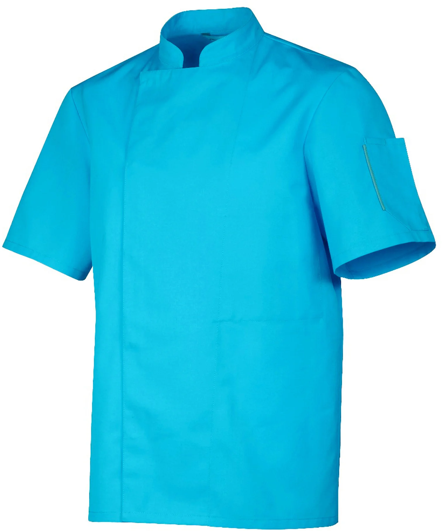 Bluza kucharska turkusowa, krótki rękaw rozm. XXXL NERO - ROBUR