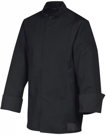 Bluza kucharska czarna, długi rękaw rozm. XXXL SIAKA - ROBUR