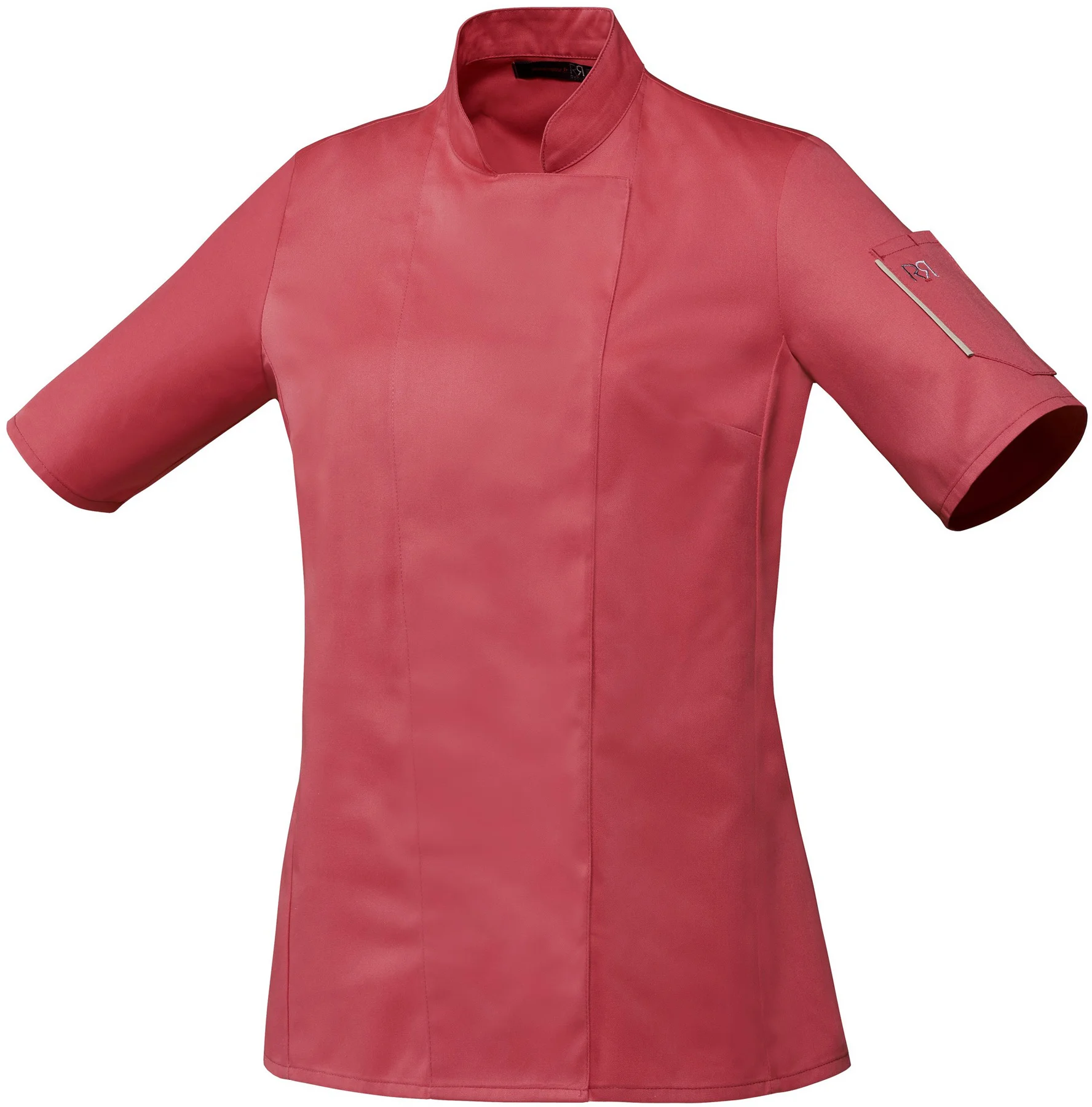 Bluza kucharska malinowa, krótki rękaw, rozm. S UNERA - ROBUR