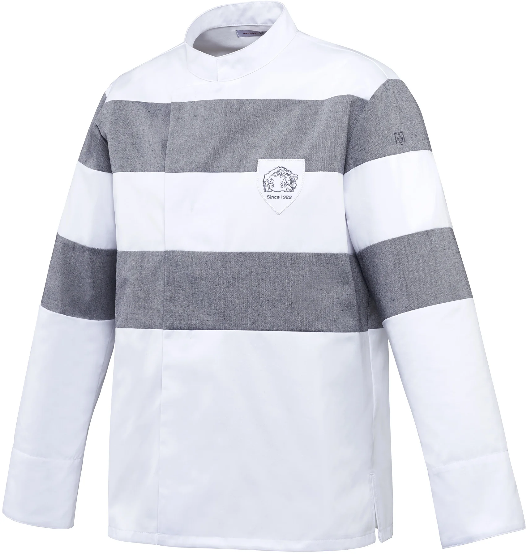Bluza kucharska szara, długi rękaw rozm. XS VULBY - ROBUR
