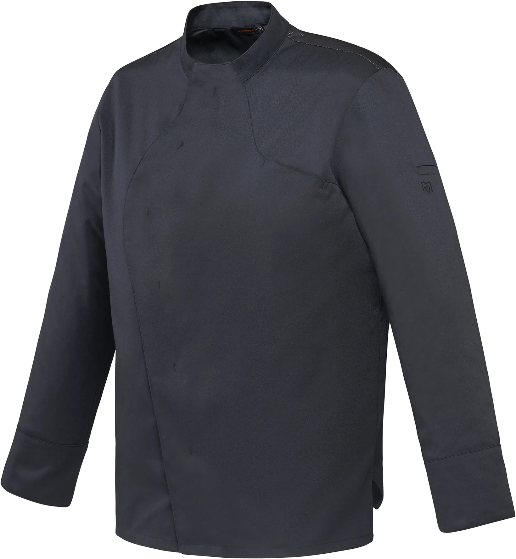 Bluza kucharska czarna, długi rękaw rozm. XS VADOR - ROBUR