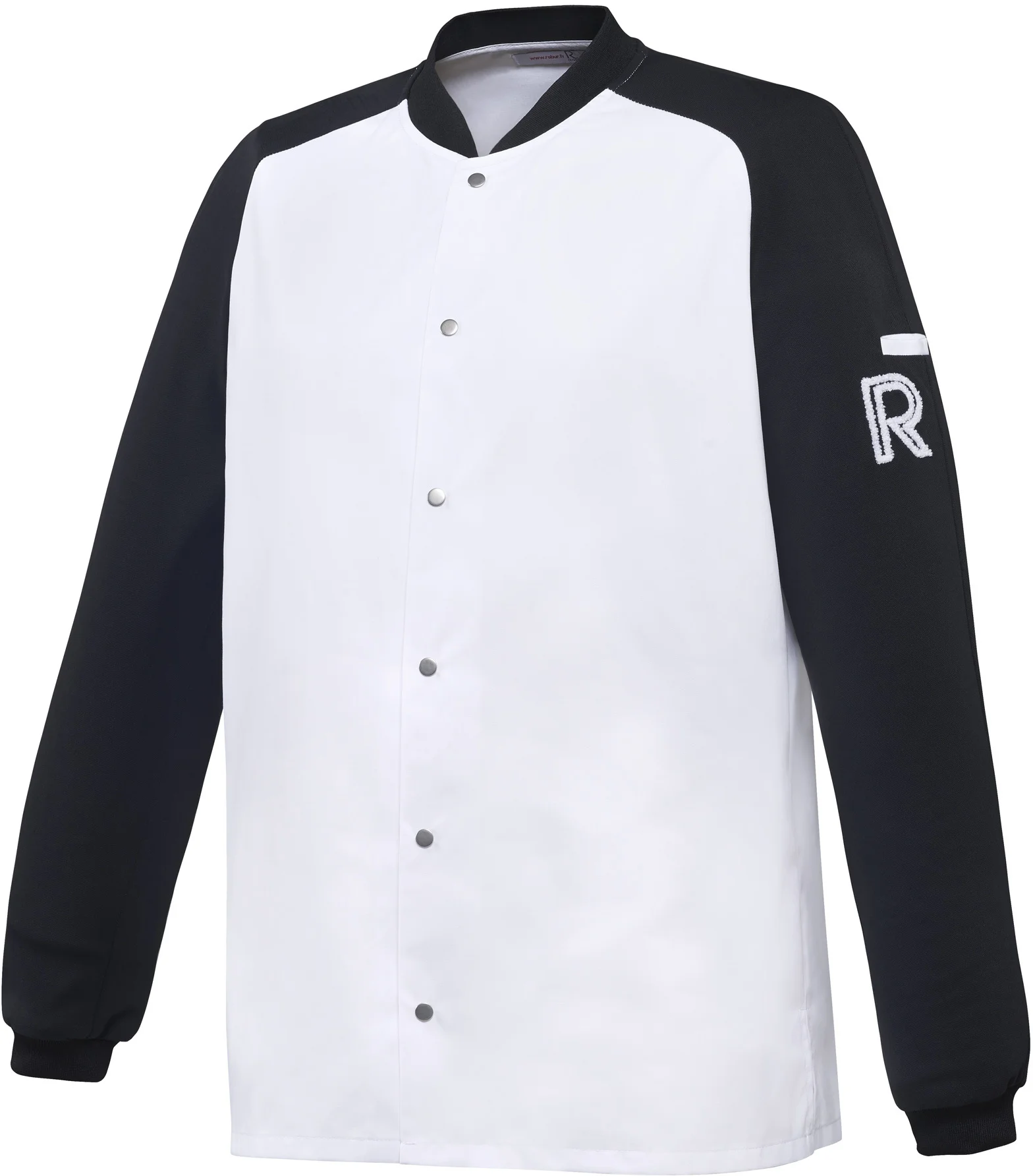 Bluza kucharska biało-czarna, długi rękaw rozm. S VINTAGE - ROBUR