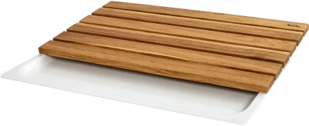 Deska do krojenia pieczywa z tacą na okruchy wys. 4 cm GN 1/1 - VERLO