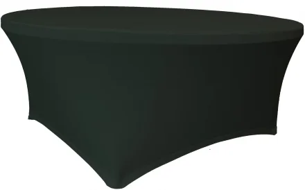 Pokrowiec na stół okrągły śr. 180,3 cm czarny - VERLO