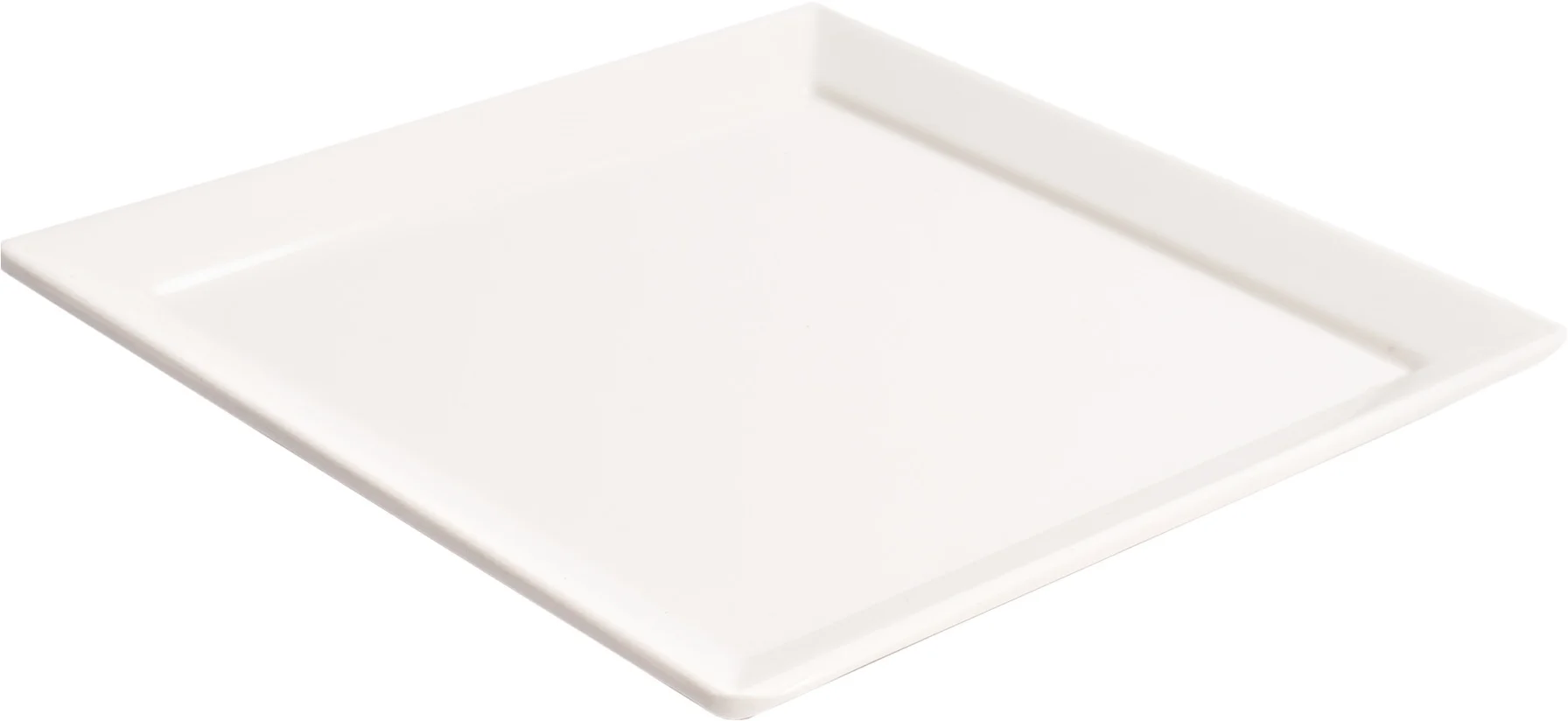 Talerzyk kwadratowy z melaminy 10x10 cm biały - VERLO