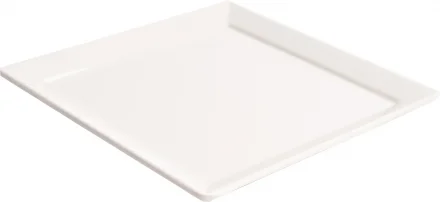 Talerzyk kwadratowy z melaminy 10x10 cm biały - VERLO