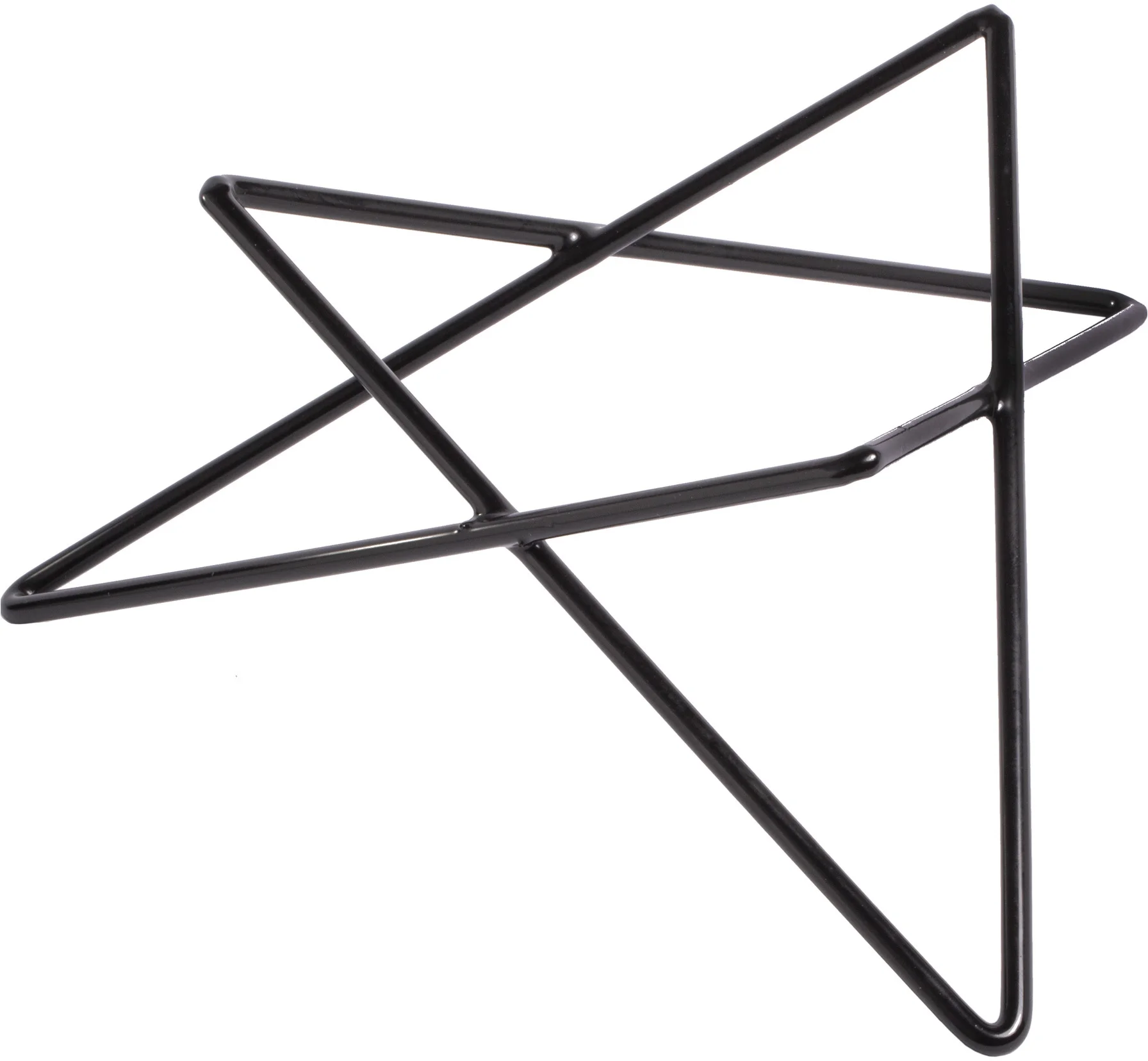 Podstawa bufetowa Gwiazda wys. 10 cm czarna - VERLO
