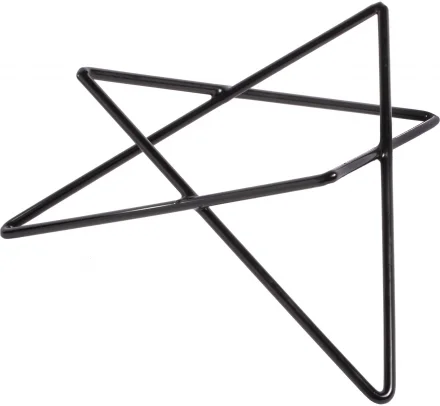 Podstawa bufetowa Gwiazda wys. 10 cm czarna - VERLO