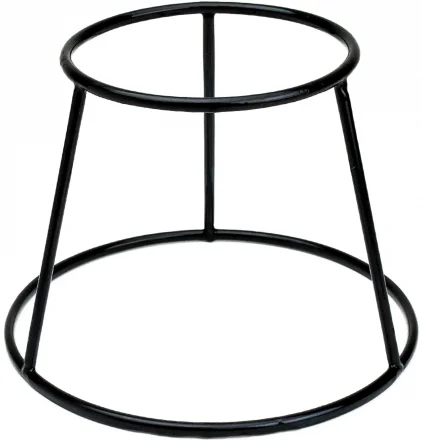 Podstawa bufetowa okrągła wys. 15 cm czarna - VERLO