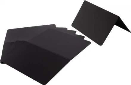 Tabliczka menu z polipropylenu 10,8x9 cm czarna - VERLO