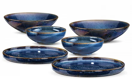 Zestaw obiadowy dla 2 osób DEEP BLUE - VERLO