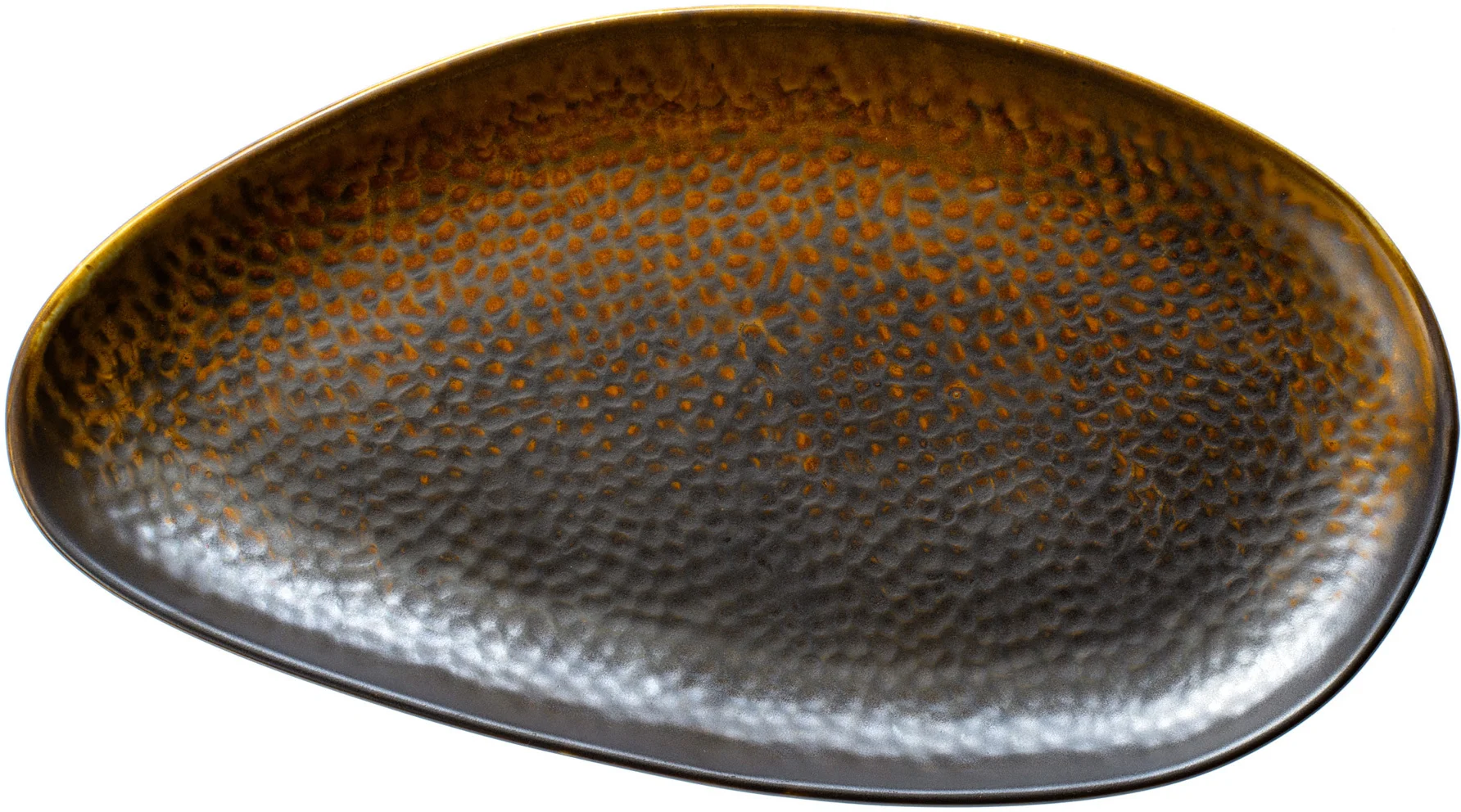 Talerz płaski 33x18 cm miedź FIRE - VERLO