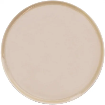 Talerz płaski okrągły 28 cm, beżowy ETER - VERLO