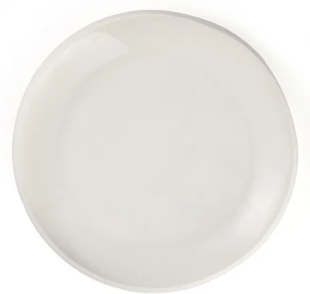 Talerz płaski gourmet 25 cm kość słoniowa ETER CLOUD - VERLO