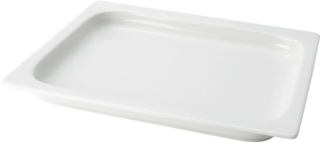 Pojemnik GN 1/2 wys. 2,2 cm z porcelany biały - VERLO