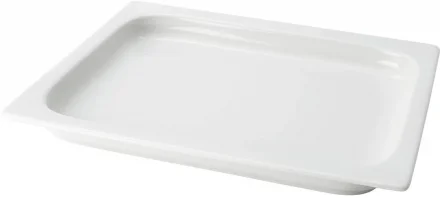 Pojemnik GN 1/2 wys. 2,2 cm z porcelany biały - VERLO