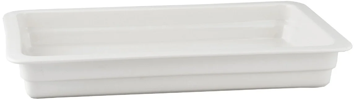 Pojemnik GN 1/1 wys. 6,5 cm z porcelany biały - VERLO