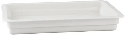 Pojemnik GN 1/1 wys. 6,5 cm z porcelany biały - VERLO