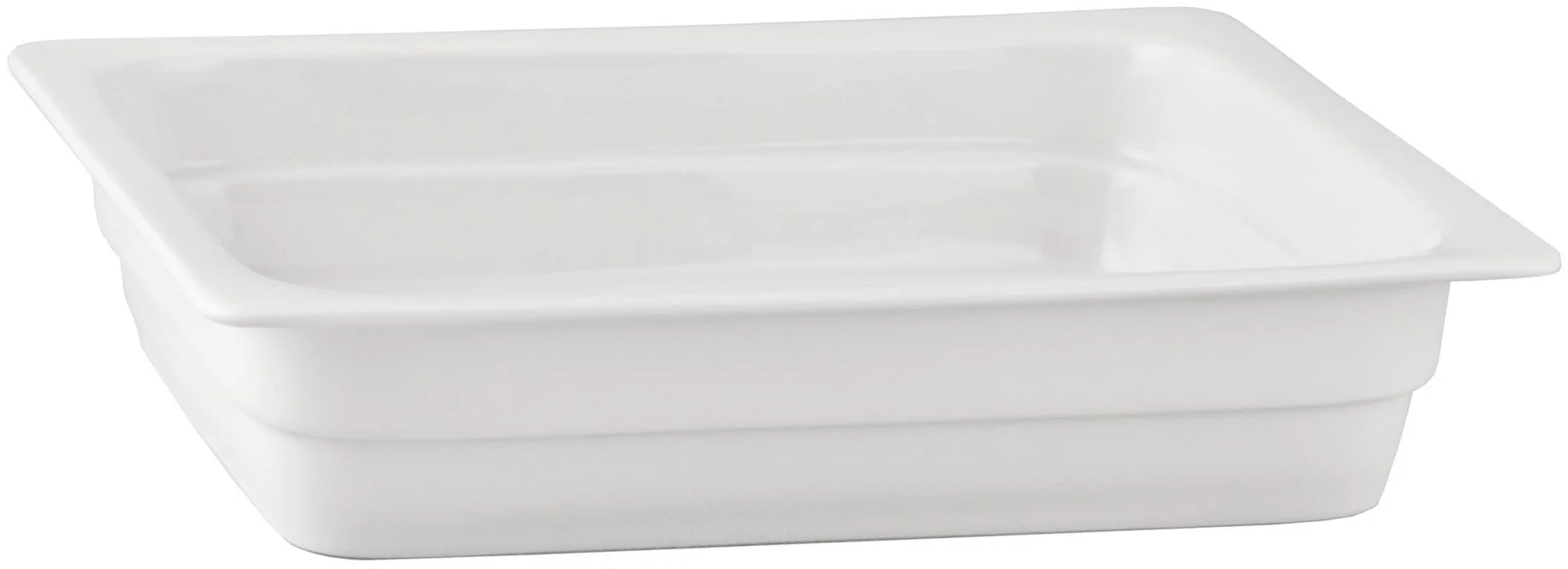 Pojemnik GN 1/2 wys. 6,5 cm z porcelany biały - VERLO