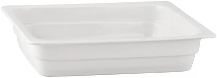 Pojemnik GN 1/2 wys. 6,5 cm z porcelany biały - VERLO