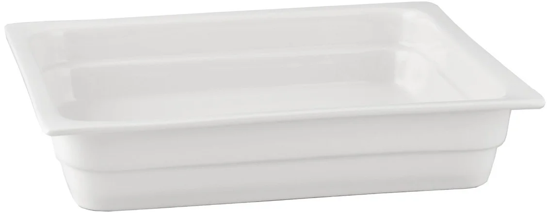 Pojemnik GN 2/3 wys. 2,2 cm z porcelany biały - VERLO