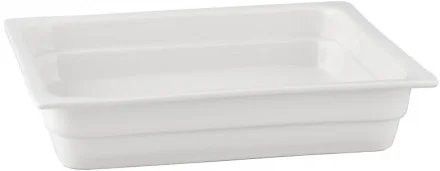 Pojemnik GN 2/3 wys. 2,2 cm z porcelany biały - VERLO