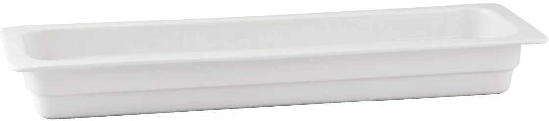 Pojemnik GN 2/4 wys. 6,5 cm z porcelany biały - VERLO