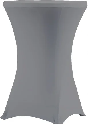 Pokrowiec na stół koktajlowy śr. 81,3 cm szary - VERLO