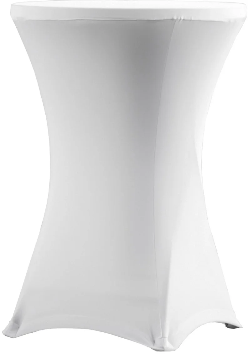 Pokrowiec na stół koktajlowy śr. 81,3 cm biały - VERLO