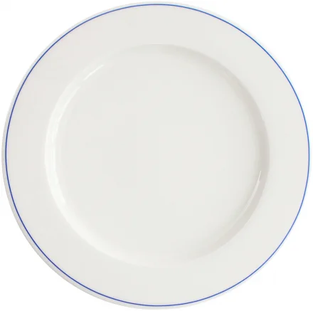 Talerz płaski 29 cm niebieskie paski FORTE MIZU I - VERLO